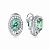 Earrings with tourmalines and diamonds