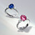 Ring with Mahenge spinel and diamonds