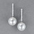 Earrings with South Sea pearls and diamonds