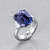  Ring with purple spinel and diamonds