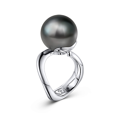 Ring with Tahitian pearl