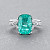 Ring with paraiba tourmaline and diamonds