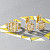 Ring with yellow sapphire and diamonds