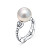 Ring with South Sea pearl and diamonds