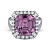 Ring with spinel and diamonds