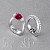 Ring with ruby and diamonds