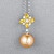 Pendant with South Sea pearl, sapphires and diamonds