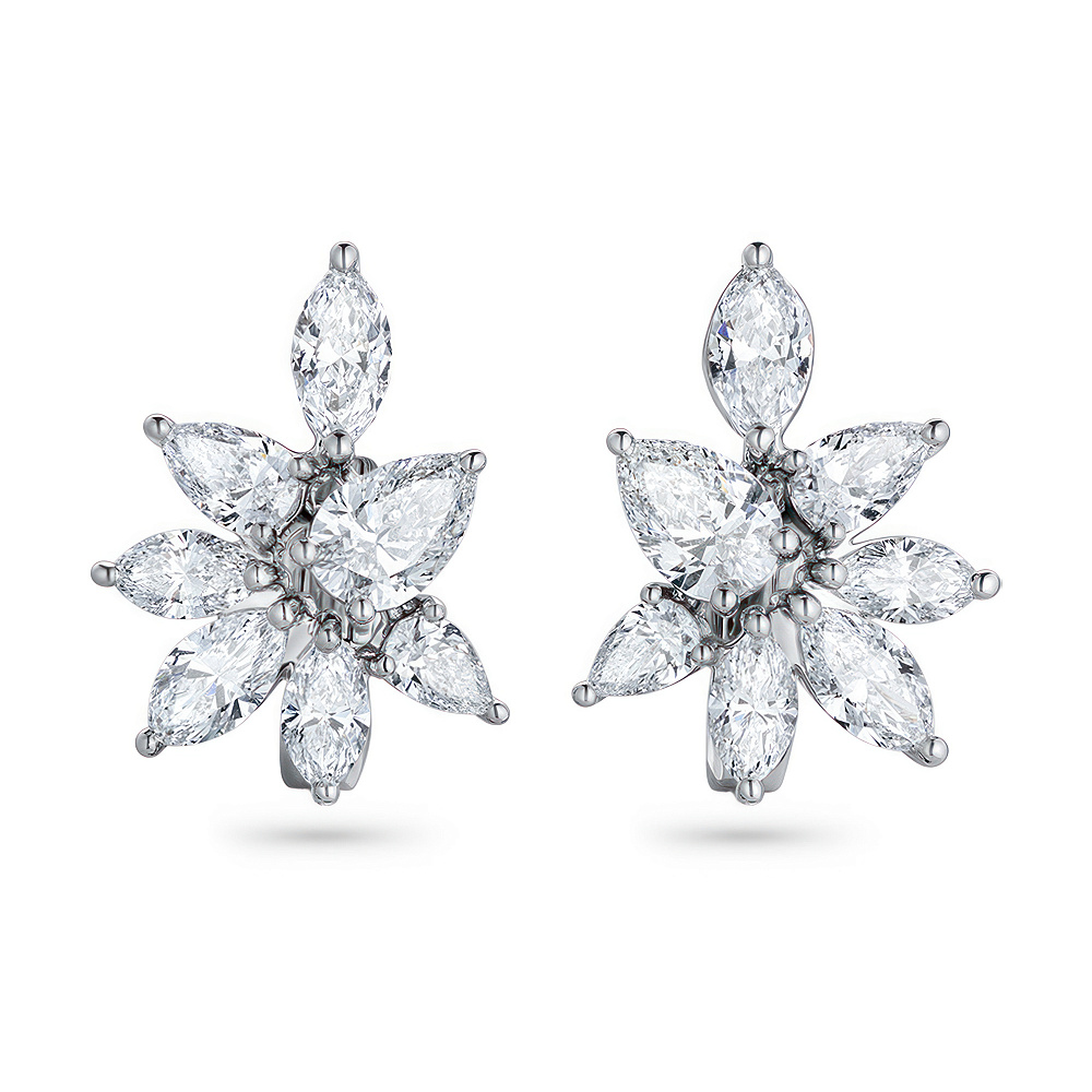 Earrings with diamonds картинка 1