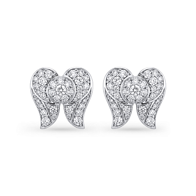 Earrings with diamonds
