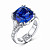 Ring with tanzanite and diamonds