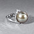 Ring with Tahitian pearl and diamonds