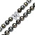 Choker with Tahitian multicolor pearls 10.0-10.8 mm