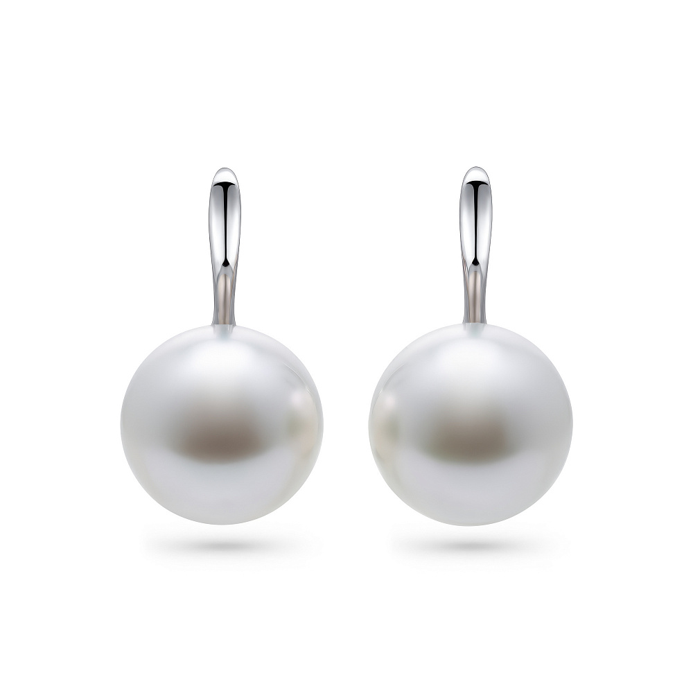 Earrings with South Sea pearl картинка 1