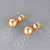 Earrings with golden South Sea pearls