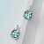 Earrings with сambodian zircons and diamonds
