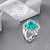 Ring with paraiba tourmaline and diamonds