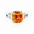 Ring with yellow sapphire and diamonds