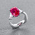 Ring with Mahenge spinel and diamonds