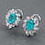 Earrings with paraiba tourmaline and diamonds