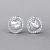 Stud earrings with South Sea keshi pearls and diamonds