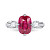 Ring with ruby and diamonds