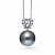 Pendant with Tahitian pearl and diamonds