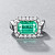 Ring with paraiba tourmaline and diamonds