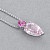 Pendant with pink sapphire and morganite