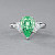 Ring with paraiba tourmaline and diamonds