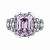 Ring with Mauve spinel and diamonds