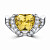  Ring with yellow sapphire and diamonds