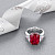 Ring with Mahenge spinel and diamonds