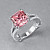 Ring with tourmaline and diamonds