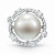 Ring with South Sea pearl and diamonds