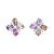Stud earrings with sapphires and diamonds