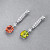 Earrings with tourmalines and diamonds