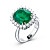 Ring with emerald and diamonds