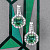 Earrings with green tourmalines and diamonds