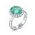 Ring with paraiba tourmaline and diamonds