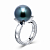 Ring with Tahitian pearl and diamonds