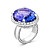 Ring with tanzanite and diamonds