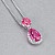 Pendant with pink spinels and diamonds