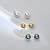 Stud earrings with Tahitian pearls and diamonds
