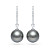Earrings with Tahitian pearls and diamonds