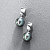 Earrings with Tahitian pearls