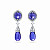 Earrings with tanzanites and diamonds