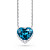 Pendant with Zircon heart 