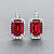 Earrings with rubellite tourmalines and diamonds
