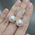 Earrings with South Sea pearls and diamonds