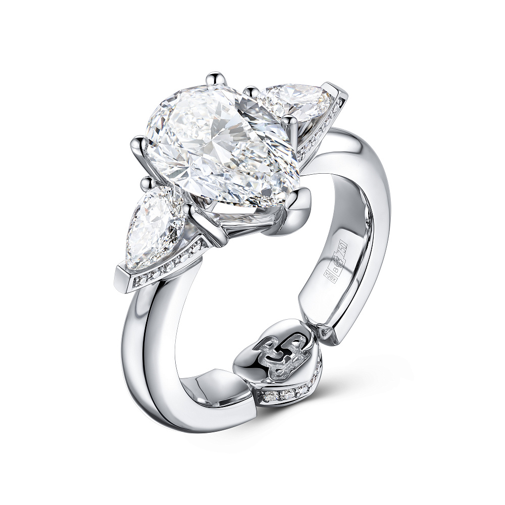 Ring with diamonds картинка 1
